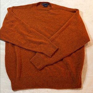 Ex Officio Wool Blend Sweater Orange Mens XL Crewneck Fall Gorpcore Cabincore